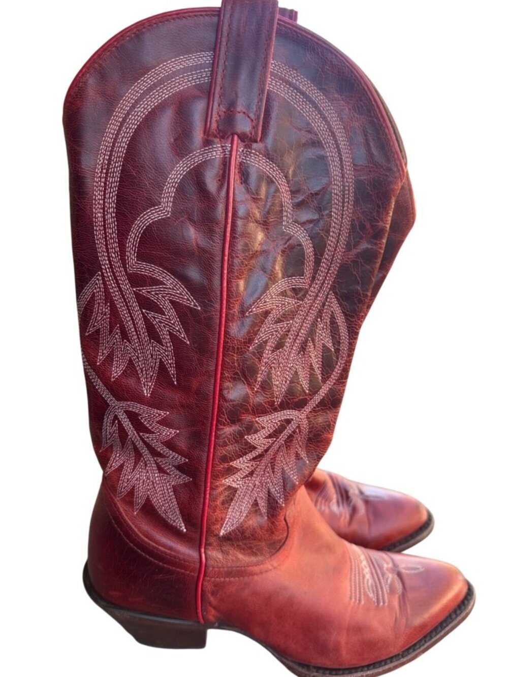 Idyllwind Redhot Womens 8.5 B Red Leather Snip Toe Embroidered Western Boots